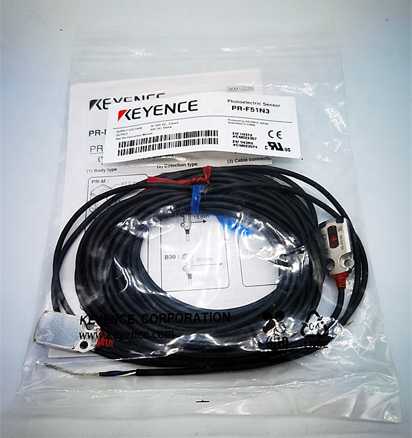 キーエンス　PR-F51N3 KEYENCE PR-F51N3 Photoelectric Sensor - 0.6m Flat Transmissive