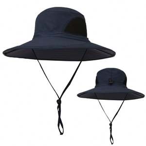 <b>Summer</b> Sun <b>Hat</b> Men's and Women's Large-brimmed Sun <b>Hat</b> Outdoor Face-covering UV Fisherman's <b>Hat</b> - Product Image 3