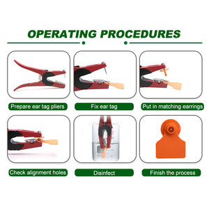 HED-ET101 Split Typ Spaten Ohr marke für Ziege Schaf Tier Tag Vieh Ohr Tags Robust und Anti Shake - Product Image 6
