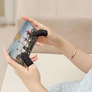 2 <span class=keywords><strong>Finger</strong></span> Antislip Schweiß feste <span class=keywords><strong>Finger</strong></span> hülle Smartphone Touchscreen Daumen abdeckung Gaming <span class=keywords><strong>Finger</strong></span> handschuhe für Spiele - Product Image 5