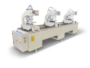Máquina de Soldadura de Tres Cabezas Eworld 380V con Control PLC, Equipo de Alta Precisión para Fabricación de Puertas y Ventanas de PVC, Potencia de 3.5kW, 1 Año de Garantía - Product Image 2
