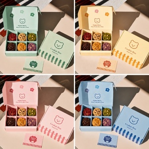 Boîte alimentaire <span class=keywords><strong>en</strong></span> papier personnalisée de luxe avec insert individuel pour bouteille, boîte à biscuits, boîte à gâteaux, boîte à donuts, boîte à desserts, emballage pour pâtisserie à emporter - Product Image 3
