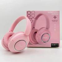 Casque sans fil HZ-BT713, pliable, stéréo, HiFi, pour le sport et la musique, avec micro