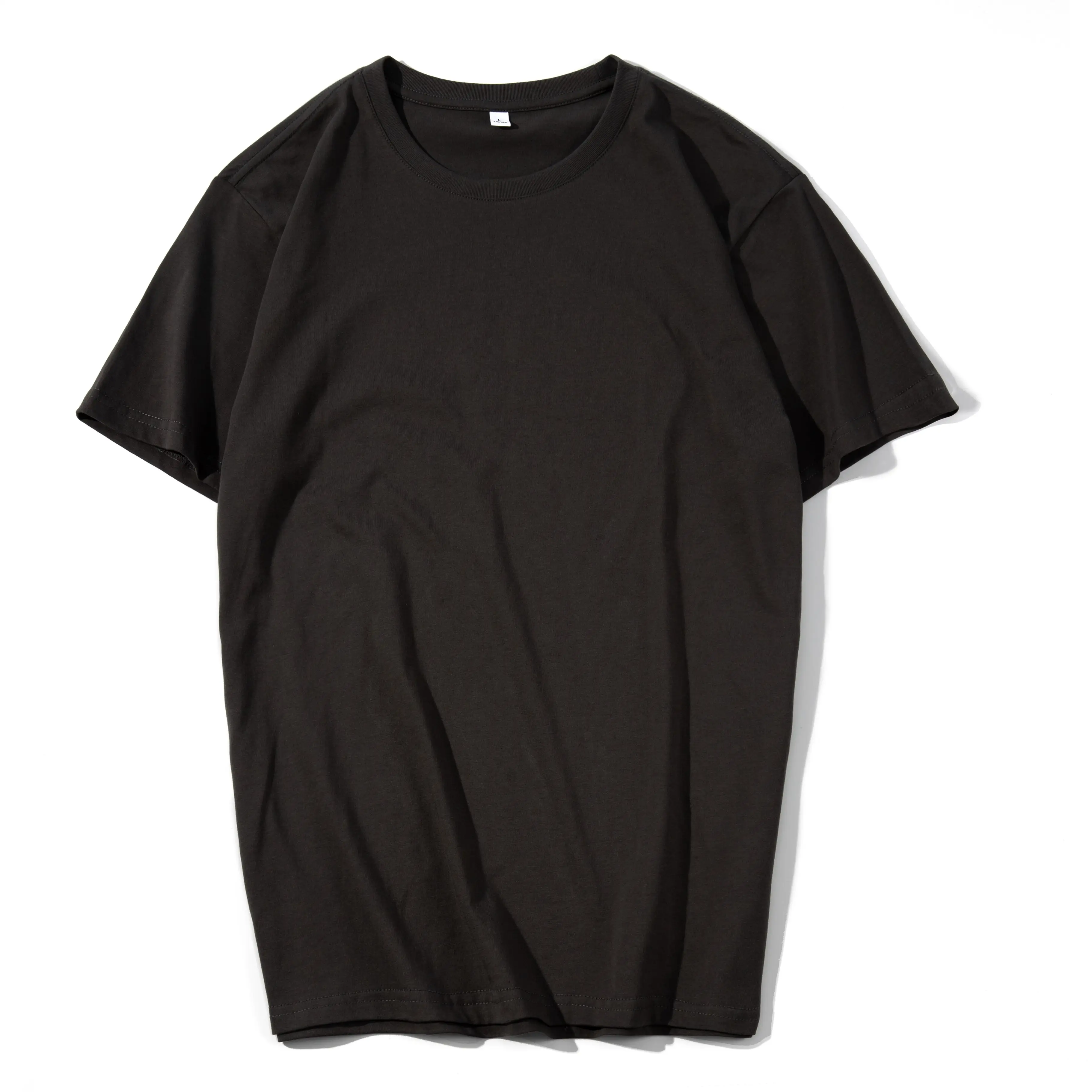 T-shirt <span class=keywords><strong>unisexe</strong></span> vintage, surdimensionné et épais pour femmes, vêtement lavable à l'acide noir, avec logo de marque OEM, 180gsm, 2020