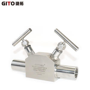 Vanne à double blocage manuelle intégrée en acier inoxydable 316L pour soudure par embase, pour huile, eau, gaz, personnalisable OEM - Product Image 1