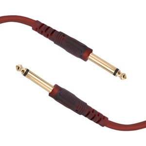 Cable de audio macho a macho de 6.35mm, 1 núcleo, blindado, color clarete, para uso en mezcladoras de guitarra, audio y video. - Product Image 4