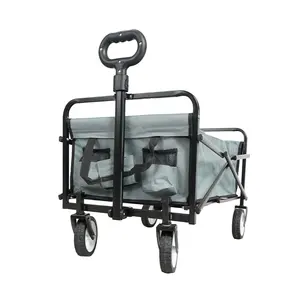 Cheap Lightweight Collapsible Folding Utility Beach Trolley Cart Wagon Cart