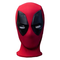 Masque de casque Spiderhero Wade Wilson à yeux mobiles, masque lumineux télécommandé pour Halloween