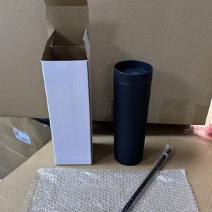 Gobelets en <span class=keywords><strong>plastique</strong></span> double paroi avec couvercles et pailles réutilisables, effet givré, pour boire de l'eau, logo personnalisé, coloré - Product Image 6