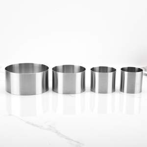 Moule à gâteau rond sans soudure en acier inoxydable de 5 cm de hauteur, D5/6/7/7,5/8/9/10 cm, avec différentes tailles pour la cuisson de gâteaux et mousses - Product Image 6