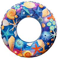 Bouée de piscine gonflable géante avec logo personnalisé, motif étoile de mer, tube flottant robuste pour l'eau