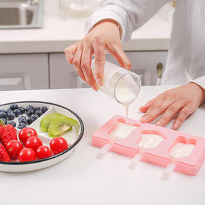Cartone animato gelato in Silicone stampo fai da te animale cubetto di ghiaccio fare in casa ghiaccioli sorbetto al cioccolato muffa ghiacciolo