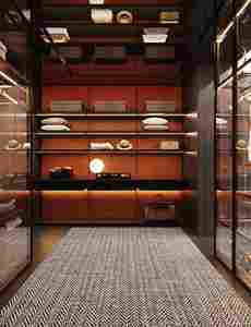 Armoire en acier sur mesure de luxe, cadre en aluminium, meubles de chambre à coucher, designs d'armoire walk-in, ensemble de meubles de chambre à coucher - Product Image 5