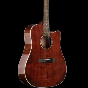 <span class=keywords><strong>Guitarra</strong></span> Electroacústica Folk de Gama Alta de 41 Pulgadas en Madera Maciza Pulida con Chapa Completa de Abeto, Caoba, Tilo y Diapasón de Palisandro - Product Image 1