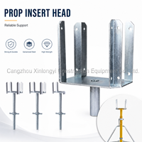 Poteau de support réglable en acier robuste Q235 pour coffrage, avec trépied, galvanisé à chaud EN74/BS1139