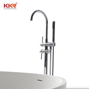KKR venta al por Mayor moderno montado en el piso <span class=keywords><strong>de</strong></span> la <span class=keywords><strong>ducha</strong></span> baño grifo bañera <span class=keywords><strong>de</strong></span> pie libre bañera <span class=keywords><strong>de</strong></span> latón independiente bañera, baño <span class=keywords><strong>de</strong></span> grifos - Product Image 5