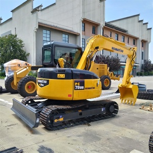 Excavadora sin cola multifuncional clásica Komatsu PC78US excavadora sobre orugas PC78 Mini excavadora usada amplia gama de trabajo - Product Image 3