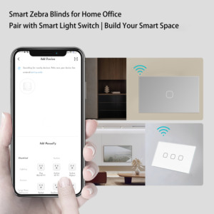 ستائر زيبرا كهربائية ذكية للنهار والليل بطبقتين مع تحكم عبر الواي فاي للمكتب وغرفة المعيشة - Product Image 6