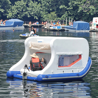 Bateau à moteur gonflable Moteur électrique Canot de pêche gonflable Bateau gonflable PVC Matériel 100-500kg Capacité pour SeaSightseeing