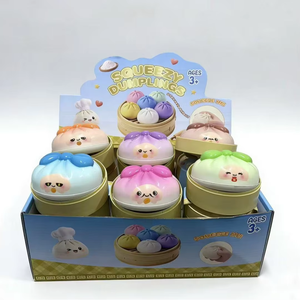 Nuevo Juguete Blandito de PU con Forma de Dumpling, Suave, Lindo, de Rebote Lento, Terapéutico, para Aliviar el Estrés, Portátil, para Uso en Oficina - Product Image 4