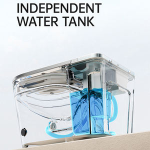 <span class=keywords><strong>WC</strong></span> intelligent en céramique monobloc de style moderne avec télécommande, vidange en S, montage au sol, bidet, accessoire de salle de bain - Product Image 6