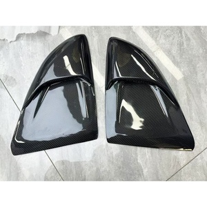 Kit de décoration de panneau triangulaire en fibre de carbone pour l'entrée d'air des vitres de voiture 2016-2024, pour la modification et l'amélioration de la 718 Cayman - Product Image 5
