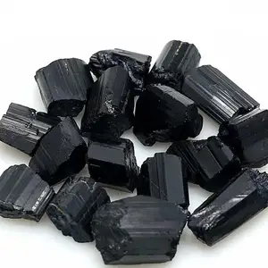 Оптовая продажа, кристаллы из натурального черного турмалина, распродажа