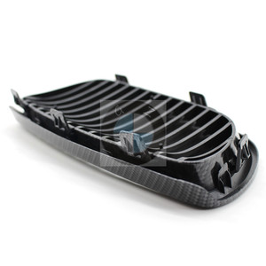 Rejilla delantera de fibra de carbono de una sola línea para BMW E92 E93, pieza de repuesto para parachoques, compatible con la serie 3 Coupé de 2006 a 2009. - Product Image 3