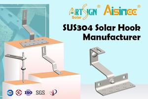 Crochet de <span class=keywords><strong>fixation</strong></span> <span class=keywords><strong>solaire</strong></span> en acier inoxydable SUS304 pour <span class=keywords><strong>toiture</strong></span> en tuiles bitumées, résistant aux charges de vent et de neige, pour système d'installation <span class=keywords><strong>solaire</strong></span> - Product Image 4