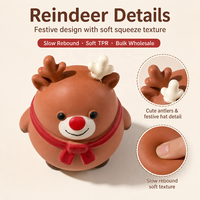 Jouet anti-stress souple et compressible en forme de clown de dessin animé ou bonhomme de neige, nouveauté pour le bureau, idéal pour les fêtes, vente en gros