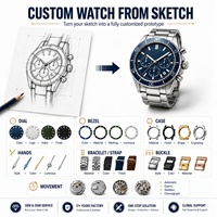 Montre Classique Minimaliste Automatique Mécanique en Or Rose avec Cadran Guilloché Dégradé Sellita SW200-1, Fabrication OEM Personnalisée