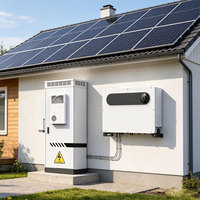 Kit complet de système solaire hybride 50 kW Growatt 50K-XHU 4 MPPT 80 panneaux de 630 W Batterie HV 40,96 kWh Tout-en-un