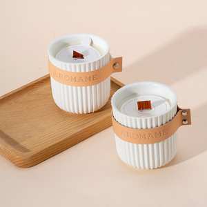 AIKUN Luxury Customizable Soy Wax Aromatherapy Scented Candle with Essential Oils for Home Spa Relaxation - Product Image 3