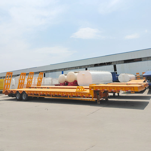 Factory Sale 60Tons 3Axles Lowbed <b>Trailers</b> NEW Semi <b>Trailers</b> - Product Image 2