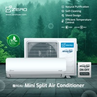 Mini climatiseur split, choix de modèles de 9 000 à 24 000 BTU, modèle à fréquence variable, utilise du réfrigérant R410A, climatisation pour le refroidissement/chauffage