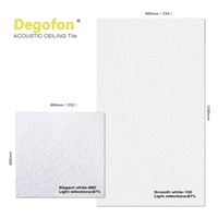 Panneau acoustique Celotex insonorisant septum 60*60cm laine de roche panneau de plafond en verre