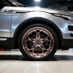 NJQS Neues Design Herzförmige 17-22 Zoll Polierte Fünfspeichen-Rosarote Leichtmetallfelge für PKW Geschmiedete Räder - Product Image 6