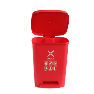 <span class=keywords><strong>Poubelle</strong></span> en plastique HDPE <span class=keywords><strong>tri</strong></span> des déchets taille personnalisée <span class=keywords><strong>petite</strong></span> <span class=keywords><strong>poubelle</strong></span> à pédale rouge <span class=keywords><strong>de</strong></span> 50 litres pour le traitement des déchets dangereux - Product Image 4