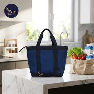 Sac isotherme portable grande capacité Hien Minh 600D avec poignée, fermeture éclair, pour repas, boissons, pique-nique, voyage - Product Image 1