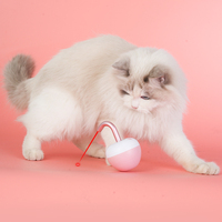 Juguete de bola láser de gato interactivo clásico de lujo recargable por USB, juguete inteligente eléctrico giratorio duradero de 360 grados