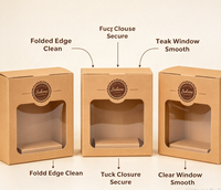 Boîte à tartelettes en papier kraft imprimée sur mesure, boîte à muffins avec fenêtre transparente, boîte d'emballage alimentaire à emporter OEM ODM