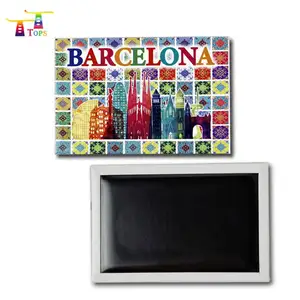 Hotsale Slowenien Custom 65*65mm World City Travel Souvenir Metall Custom Mit Druck Logo Weißblech Kühlschrank Kühlschrank Magnet