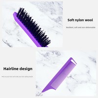 Offre Spéciale 3 Pièces Coiffure Peigne Ensemble Rat Queue Bord Brosse Séparation Teasing Peigne pour Femmes Filles Poils Coiffure