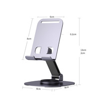 Support de téléphone portable universel portable 2026 avec béquille, support antidérapant pour bureau, conception métallique flexible