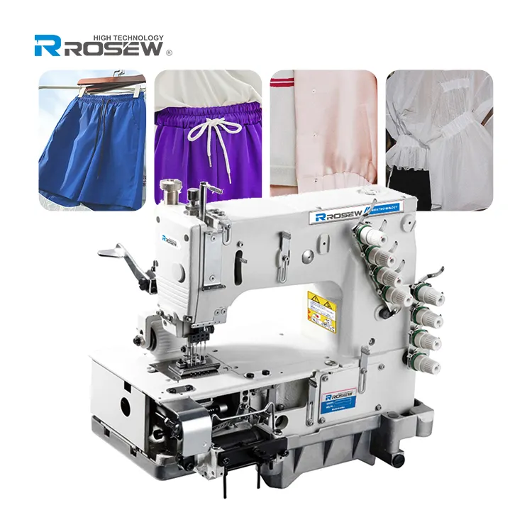 Gc1404pmd 4n Multi Needle Flat-Bed Elastic Stitch Sewing Machine For Attaching Elastic Waistband