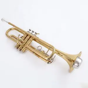 High Quality Gold Bugle Trumpet-Glod Tone Factory Cheap Brass Body With Lacquer Glod