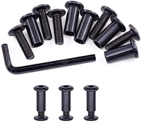 Écrou de meuble à tête plate ronde en acier inoxydable 304 sur mesure pour usine, M4 M6 M8, pour jeu d'écrous à douille cylindrique pour meubles