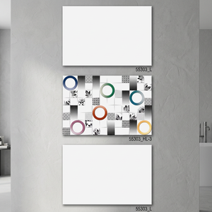 Azulejos de cerámica decorativos de moda de diseñador moderno de fabricante indio de China empresa de porcelana tamaños 12x18 30x45 300x450 - Product Image 1