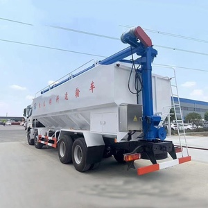 รถบรรทุกฟู้ดทรานสปอร์ต FOTON 8X4 ขนาด 25 ตัน สำหรับขนส่งอาหารสัตว์แบบเทกอง พร้อมระบบไฮดรอลิกออเกอร์ สำหรับใช้ในฟาร์มสุกรและสัตว์ปีก - Product Image 1