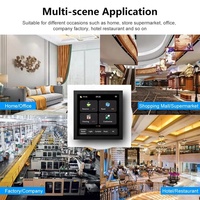 Nouveau panneau de commande intelligent N4 4 pouces tactile avec application Smart Life, commande vocale, interrupteur Zigbee 4 gangs et écran LCD 2-en-1 avec affichage de l'heure, compatible Alexa
